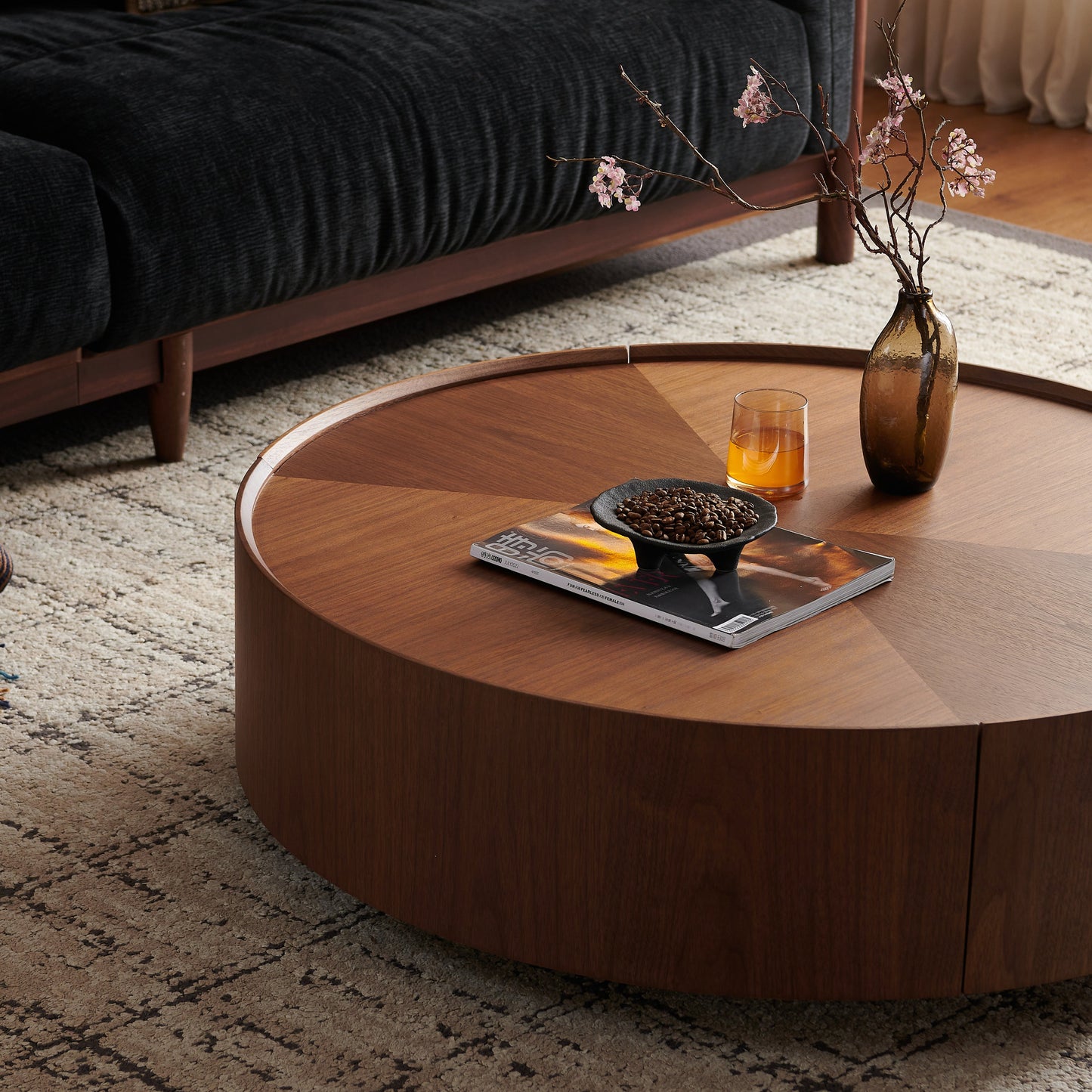 Aspen Ring Walnut Coffee Table