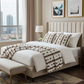 Plutus Creamy Fluffy Bunni Animal Faux Fur Pillow & Blanket Set