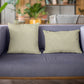 Plutus Creamy White Kona Embroydery, Some Shine To This Pattern Luxury Throw Pillow