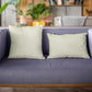 Plutus White Kona Embroydery, Some Shine To This Pattern Luxury Throw Pillow