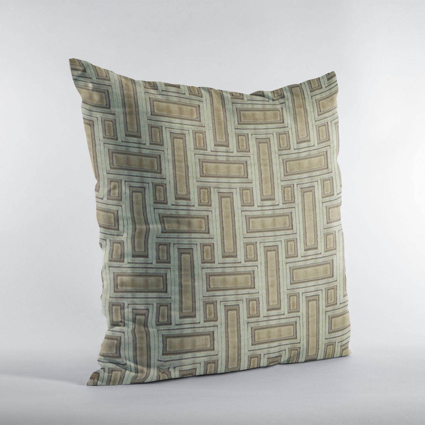 Plutus Bronze Stony Cut Velvet, Some Sparkle To It Luxury Throw Pillow