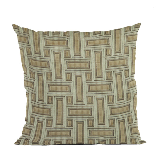 Plutus Bronze Stony Cut Velvet, Some Sparkle To It Luxury Throw Pillow