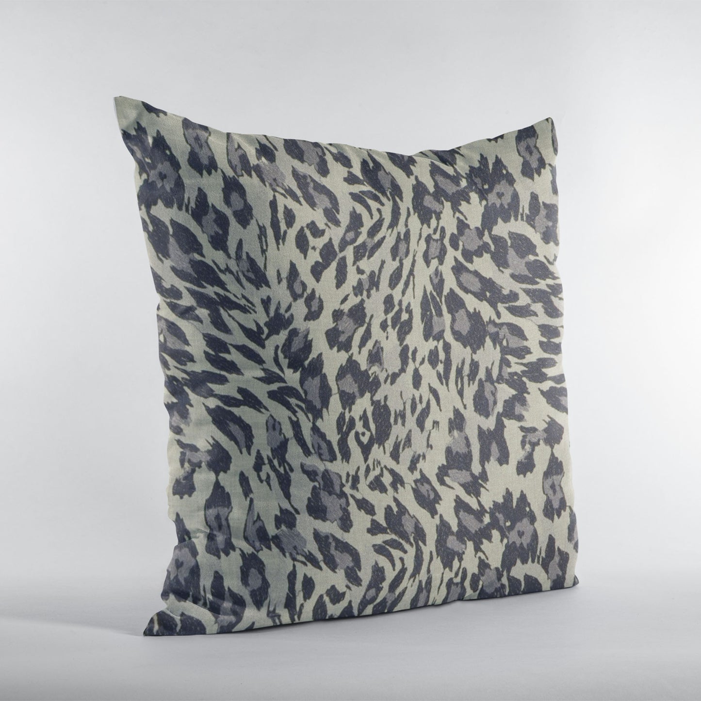 Plutus Granite Cheetah Embroydery Luxury Throw Pillow