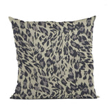 Plutus Granite Cheetah Embroydery Luxury Throw Pillow
