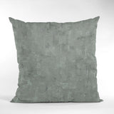 Plutus Gunmetal Hidden Island Velvet With Foil Printing On Top Luxury Throw Pillow