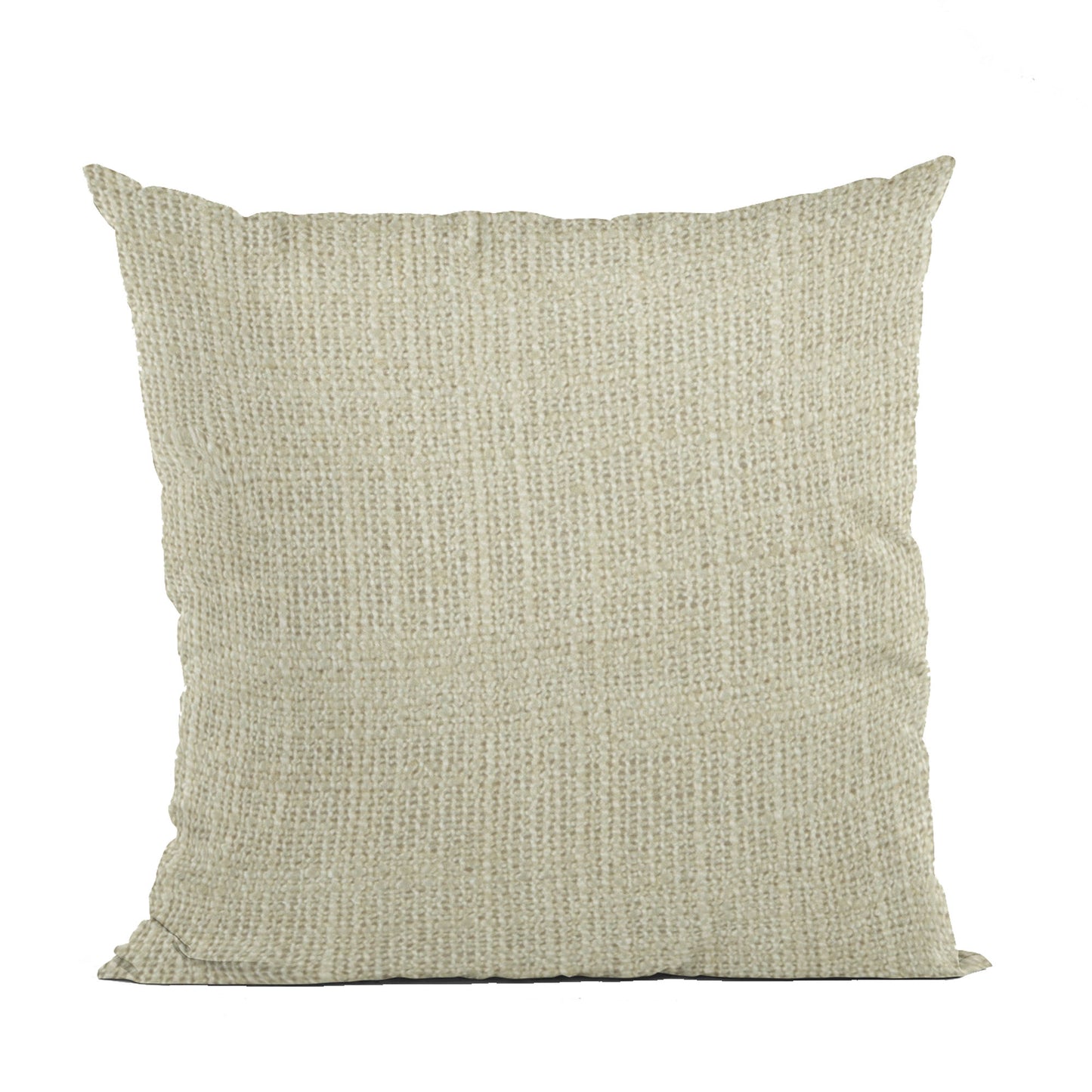 Plutus Vanilla Wall Textured Solid, With Open Weave. Luxury Throw Pillow