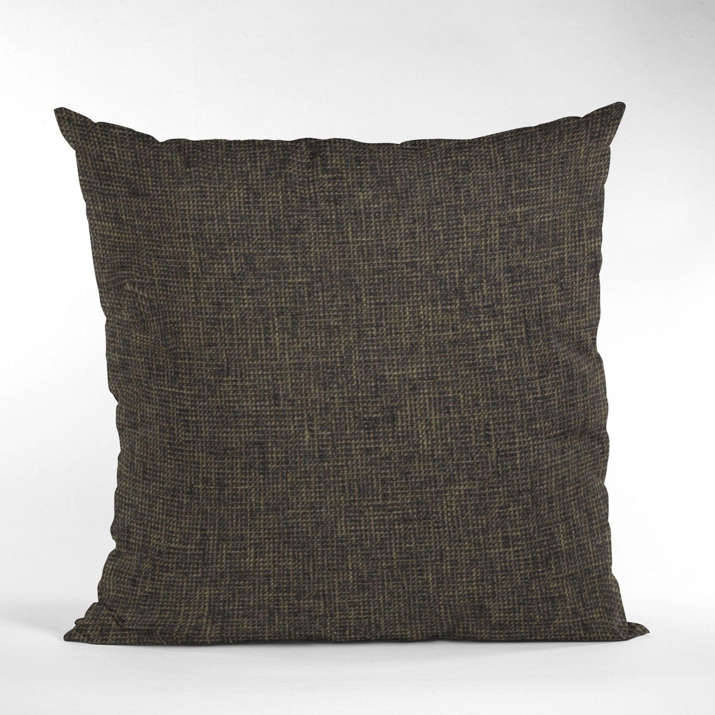 Plutus Espresso Waffle Textured Solid, Sort Of A Waffle Texture Luxury Throw Pillow