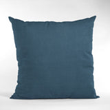 Plutus Navy Solid Shiny Velvet Luxury Throw Pillow