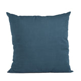 Plutus Navy Solid Shiny Velvet Luxury Throw Pillow