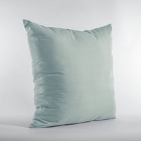 Plutus Aqua Solid Shiny Velvet Luxury Throw Pillow