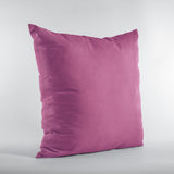 Plutus Pink Solid Shiny Velvet Luxury Throw Pillow