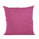 Plutus Pink Solid Shiny Velvet Luxury Throw Pillow