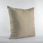 Plutus Sand Solid Shiny Velvet Luxury Throw Pillow