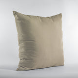 Plutus Sand Solid Shiny Velvet Luxury Throw Pillow
