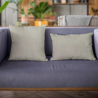 Plutus Grey Solid Shiny Velvet Luxury Throw Pillow