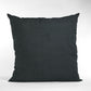Plutus Black Solid Shiny Velvet Luxury Throw Pillow