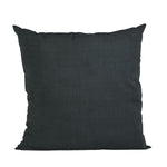 Plutus Black Solid Shiny Velvet Luxury Throw Pillow