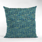 Plutus Sapphire New Planet Cut Velvet Luxury Throw Pillow