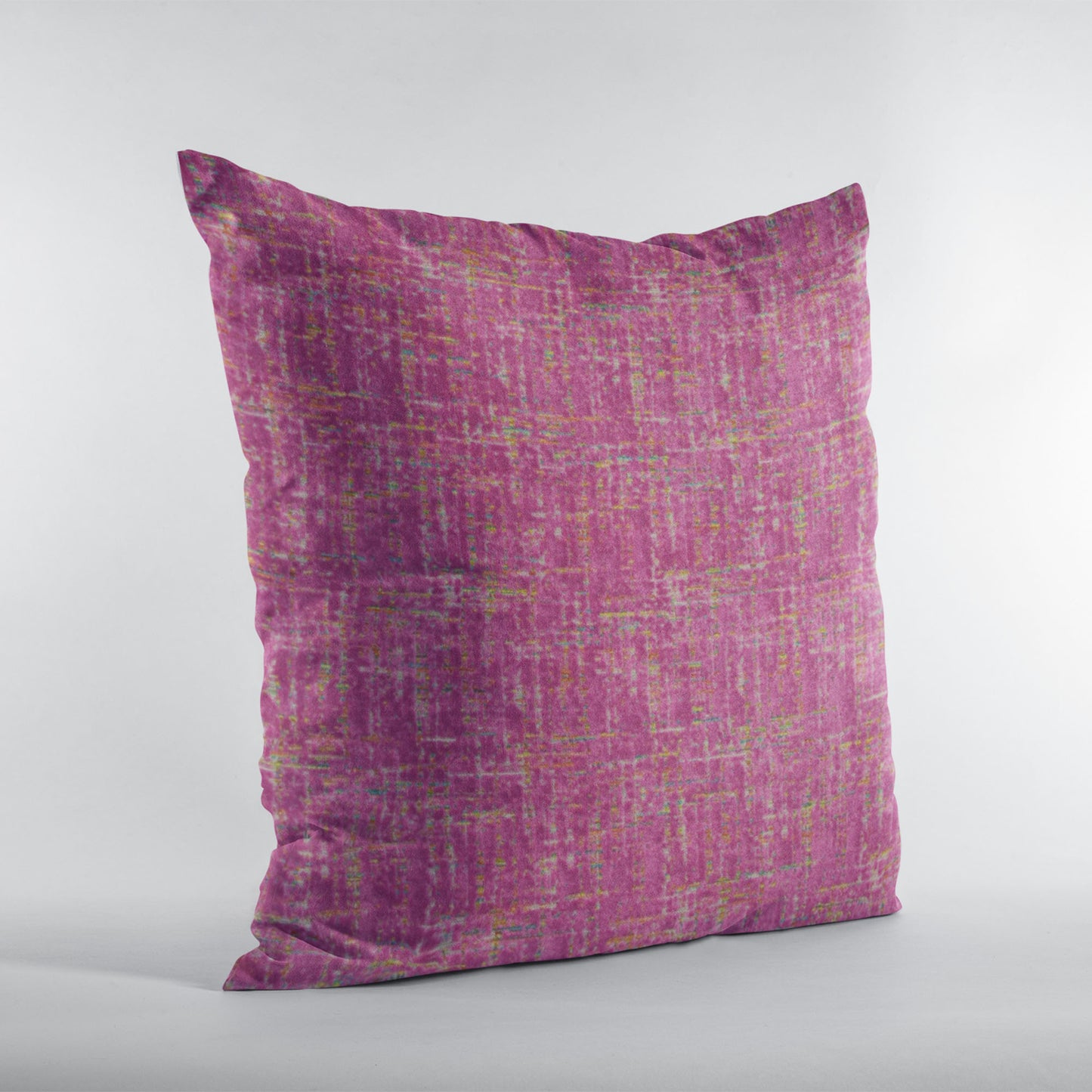 Plutus Fuchsia New Planet Cut Velvet Luxury Throw Pillow