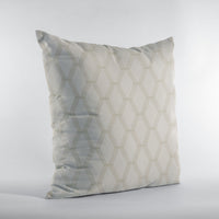 Plutus Wheat Diamond Shiny Fabric With Embroydery Luxury Throw Pillow