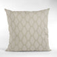 Plutus Wheat Diamond Shiny Fabric With Embroydery Luxury Throw Pillow