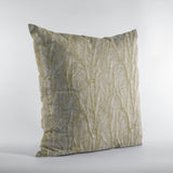 Plutus Golden Yarns Shiny Fabric With Twig Pattern Luxury Throw Pillow