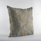 Plutus Patina Yarns Shiny Fabric With Twig Pattern Luxury Throw Pillow