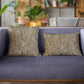 Plutus Patina Yarns Shiny Fabric With Twig Pattern Luxury Throw Pillow