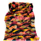 Plutus Burgundy, Black  Exotic Parrot Faux Fur Luxury Throw Blanket
