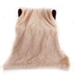Plutus Pink  Plush Faux Fur Luxury Throw Blanket