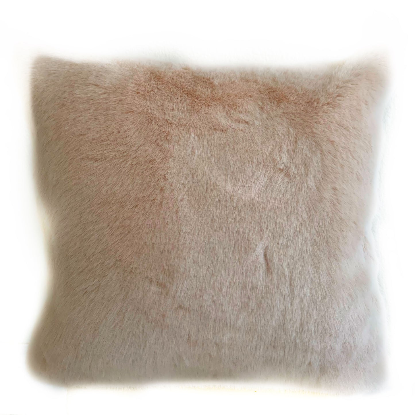 Plutus Pink Plush Animal Faux Fur Luxury Throw Pillow