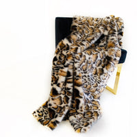Plutus Brown  Tiger Faux Fur Luxury Throw Blanket