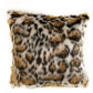 Plutus Brown Tiger Animal Faux Fur Luxury Throw Pillow