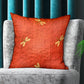 Firefly Red Animal Motif Luxury Throw Pillow