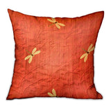 Firefly Red Animal Motif Luxury Throw Pillow