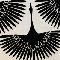 Black Swan Black Animal Motif Luxury Throw Pillow