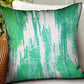 Green Avalanche Green Ikat Luxury Outdoor/Indoor Throw Pillow