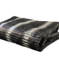 Gray and Taupe Faux Fur Luxury Throw