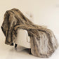 Frost Mink Dark Brown Faux Fur Luxury Throw