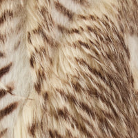 Porcupine Beige Faux Fur Luxury Throw