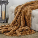 Tip Dyed Fox Faux Fur Luxury Throw
