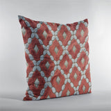 Plutus Velvet Majestic Red, Gray Handmade Luxury Pillow