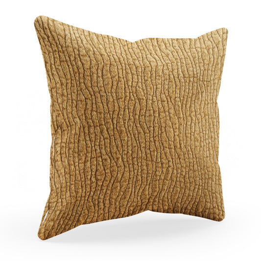 Plutus Yellow Desert Lines Luxury Throw Pillow