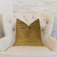 Valentina Textured Bronze Luxury Throw Pillow