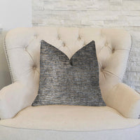 Drizziling Mist Gray Luxury Throw Pillow