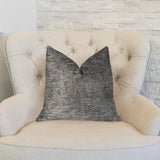 Drizziling Mist Gray Luxury Throw Pillow