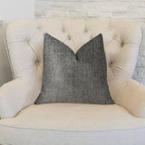 Cambridge Gray and Silver Luxury Throw Pillow