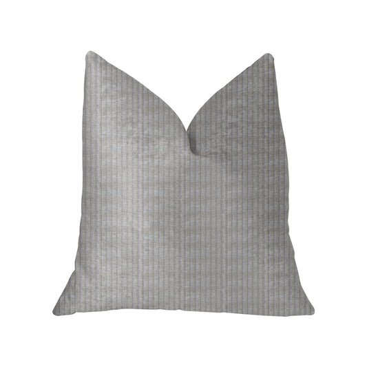 Cascade Beige Luxury Throw Pillow