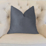 Blackwell Blue and Beige Luxury Throw Pillow