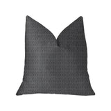 Milan Flare Black and Beige Luxury Throw Pillow
